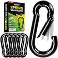 PAMAZY 6Pcs 3.15In Spring Snap Hooks 460LBS Capacity, Utility Hook Clip, Heavy Duty Rope Connector, Quick Link Snap Hooks for Indoor & Outdoor, Hanging, Camping, Fishing
