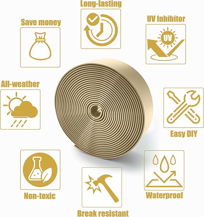 Vinyl Straps for Patio Chair Repair Kit 2'' Wide 10 Ft Long Replacement Straps + 10 Free Rivets for Outdoor Lawn Furniture Chaise Lounge Repair (Driftwood)