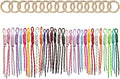 8/13/18/20/30 Pack Paracord Keychain Rope Bag Charms Colorful Braided Charms for Key Chain Purse Backpack Handbag