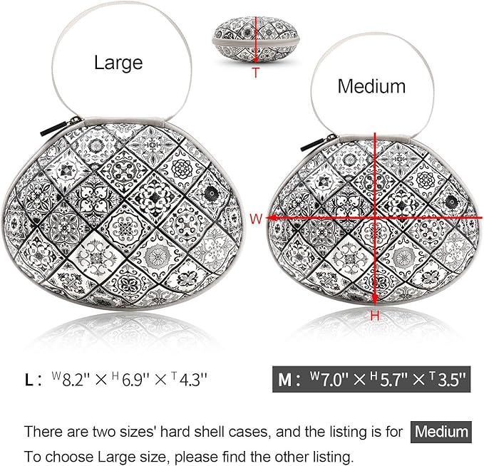 Hard Travel Case for Silicone Bras [A-C Cup] Premium Nubra Organizer Portable Lingerie Underwear Storage Bag (Black Plaid)