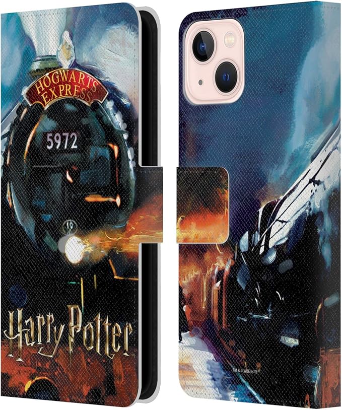 Head Case Designs Officially Licensed Harry Potter Hogwarts Express Prisoner of Azkaban II Leather Book Wallet Case Cover Compatible with Apple iPhone 13