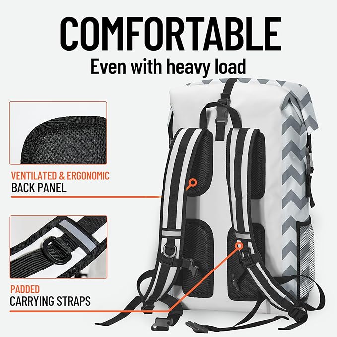 Waterproof Dry Bag Marine Dry Bags, Roll Top Lightweight 5L Dry Storage Bag Backpack with Phone Case for Kayaking Paddle Board Camping Travel Swimming Boating Beach Accessories