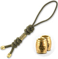 M-Tac Skull Knife Lanyard with Bead – Paracord Lanyard for Knives & EDC – Tactical Knife Fob Pull Cord – Durable Paracord