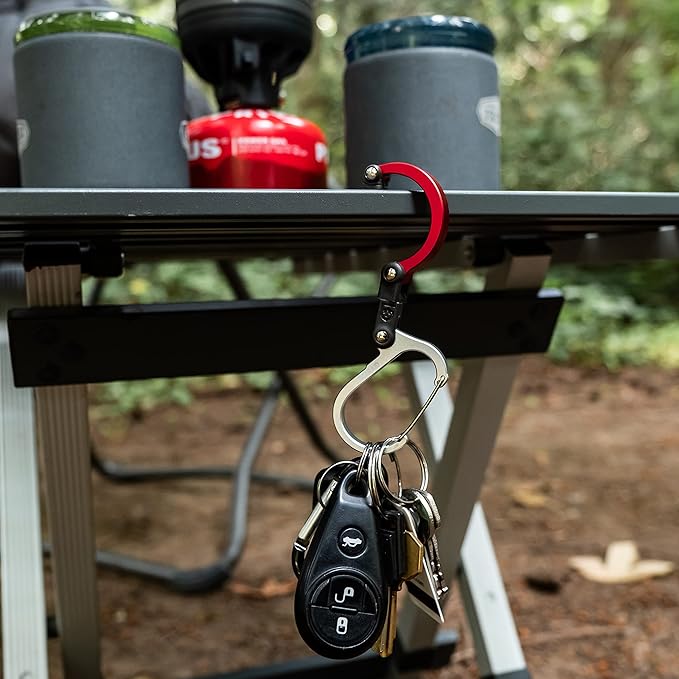 GEAR AID HEROCLIP (Mini) Carabiner Gear Clip and Hook, for Hanging Bags, Purses, Lanterns, Strollers, Tools, Helmets, Water Bottles, and More