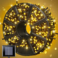 JMEXSUSS 600 LED Solar String Lights Outdoor Waterproof, Solar Christmas Lights Outdoor, 8 Modes Christmas Light for Outside Patio Yard Tree Decorations