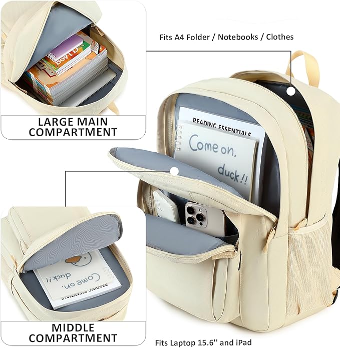abshoo Classical Basic Travel Backpack For School Water Resistant Bookbag | For School, For School
