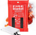 RAINFLOW 40inch Fire Blanket - Emergency Blanket for Home and Kitchen Fiberglass Fire Blanket for Home Office Car Warehouse Grill Camping Essentials Survival Safety