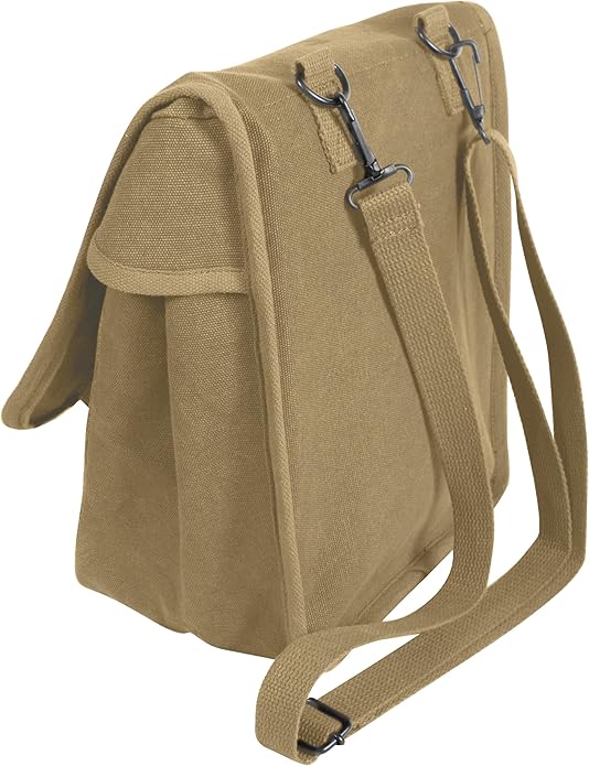 Rothco Canvas Map Case Shoulder Bag – Rugged Crossbody EDC Utility Storage