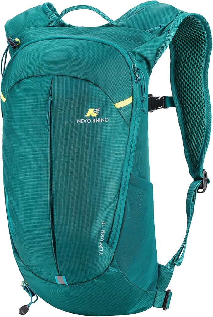 N NEVO RHINO Small Hiking & Trekking Backpack, 10L Lightweight Travel Backpack, Hiking Daypack for Women Men