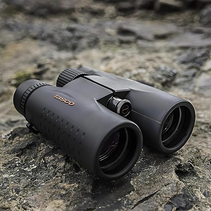 Tasco ES10X42 Essentials Binoculars, 10x42mm, Roof Prism Mc, Black