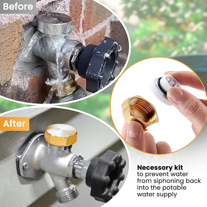 2 Pack Anti Siphon Valve Repair Kit, Vacuum Breaker Fix Set Compatible with Legend Valve LEG-108-903 T550 T550A, Frost Free Faucet Repair Kit for Outside Faucet Fix