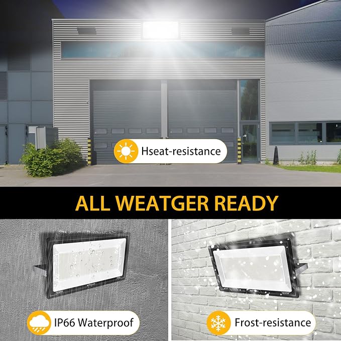 XYCN 800W 2pack LED Flood Lights,3700 watt Equivalent 89500LM Super Bright Outdoor LED Arena Lights 100-277V IP65 Waterproof 5000K Daylight Commercial Lighting for Stadium,Backyard, Parking lot etc
