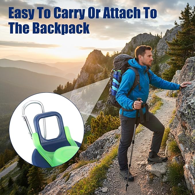 5 Pcs Collapsible Water Bottles, 16 oz Portable Foldable Water Bottle with Metal Clip Silicone Leakproof Travel Waters Bottle Reusable Sports Waters Bottles for Travel Camping Hiking Cycling