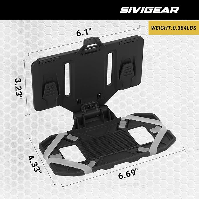 Tactical Molle Phone Holder for Plate Carrier Vest, Quick Release & Adjustable Phone Mount, Compatible with 4.7-6.7 inch Smart Phones, Durable Tactical Accessories for Outdoor Enthusiasts