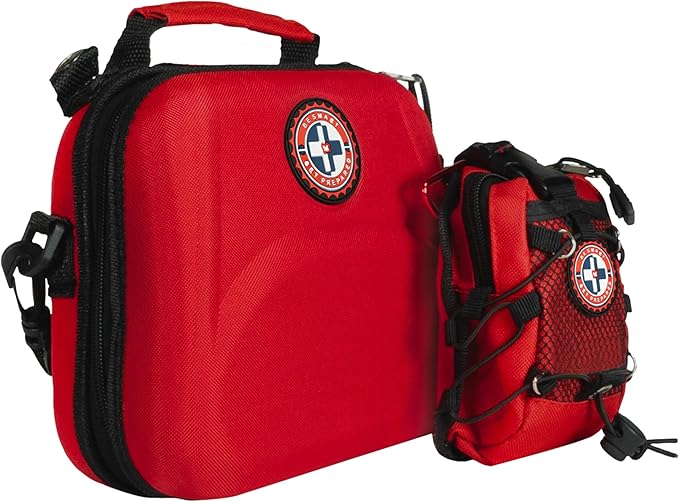 Be Smart Get Prepared 398pc Emergency First Aid Kit + BONUS Mini Kit included - Ideal for Office, Home, Car, School, Emergency, Survival, Camping, Hunting, Boating and Sports, FSA HSA eligible.