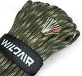 WILDAIR Paracord Survival Paracord Parachute Fire Cord Survival Ropes 4-in-1 U.S. Military Type III with Integrated Fishing Line Fire-Starter Tinder