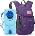 Maelstrom Hydration Hiking Backpack with 2L/3L Water Bladder, High Flow Bite Valve Water Backpack Men Women Lightweight Insulation for Hiking, Cycling, Running, Climbing, Camping