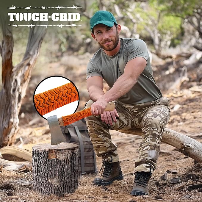 TOUGH-GRID 550 Paracord, Type III Mil-Spec Nylon Rope - 100 Ft Desert Camo Tactical Survival Cord