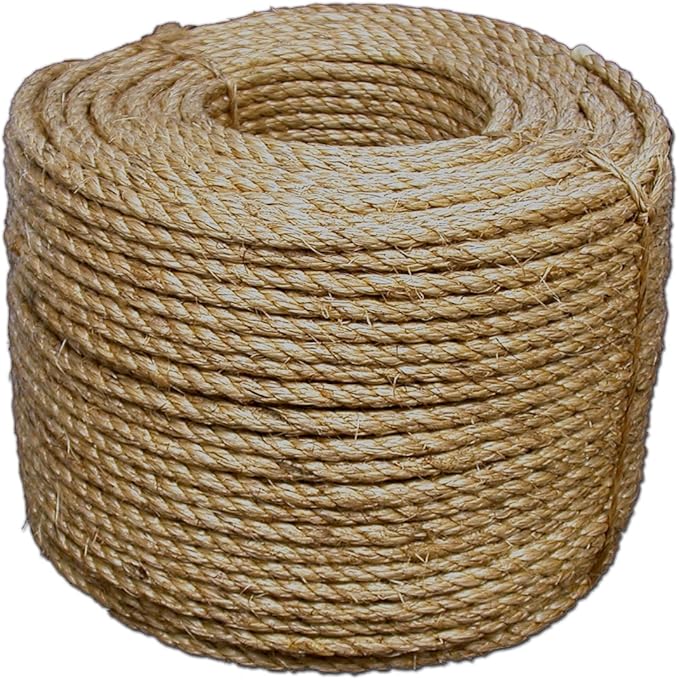 T.W. Evans Cordage 30-094 Rope, 1 in Dia, 300 ft L, Manila, Natural