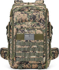 Maelstrom Tactical Backpack for Men, Water Resistant 40L Military Backpack, for Hiking, Camping, Gym with Molle System (Camouflage Green)