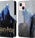 Head Case Designs Officially Licensed Harry Potter Dementor Prisoner of Azkaban II Leather Wallet Case Compatible with Apple iPhone 13 Mini