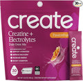 Create Creatine + Electrolytes Mix - Creatine Monohydrate Stick Packs, Supports Energy and Hydration, NSF Certified for Sport, 30 Count, Passion Fruit