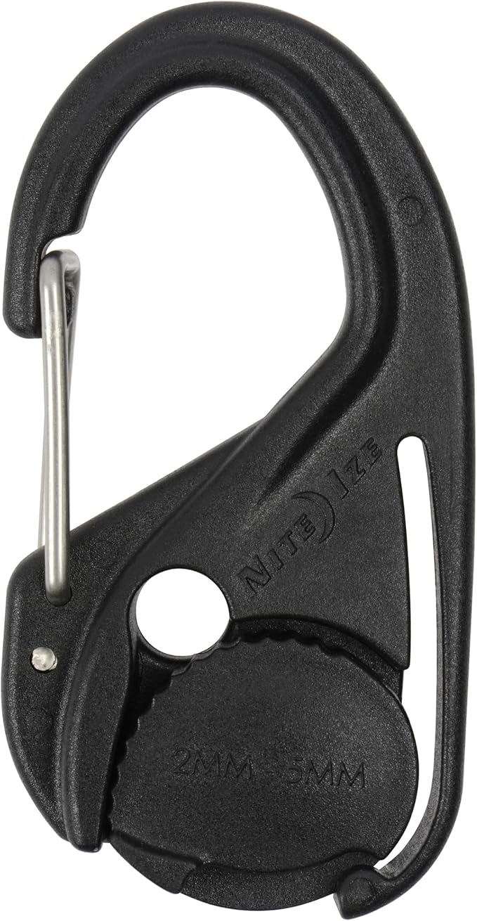 Nite Ize NCJ-01-4R3 CamJam Tie Down Rope Carabiner Clip, Cord Tightener 4-Pack, 4 Count