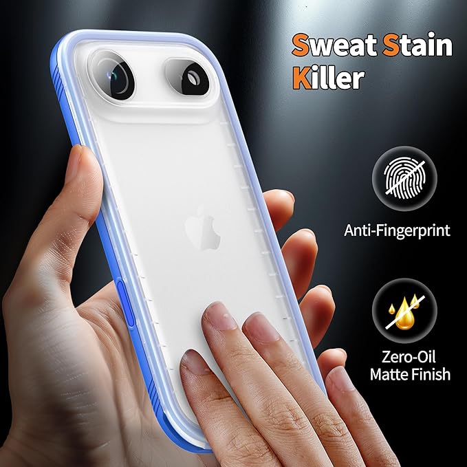 Cozycase TOP Waterproof Case for iPhone Air - Military Heavy Duty 360 Shockproof Full Body with Screen Camera Protector Double IP68 Water Dust Drop Proof Hard Rugged Tough Front Back Slim Cover
