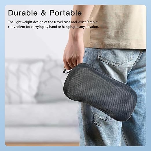 YAJOJO Carrying Case for ANBERNIC RG557/RG556 Handheld Game Console, Cover with Wrist Strap & Carabiner for ANBERNIC RG557/RG556,Anti-scrathes&Shockproof(Black)