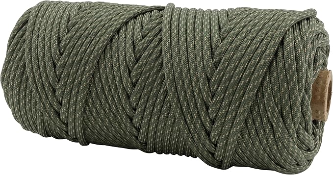 TOUGH-GRID 550 Paracord, Type III Mil-Spec Nylon Rope - 200 Ft Digi-Camo Tactical Survival Cord