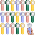 Sumind 20 Pcs Small Personal Portable Fan Mini Handheld Bulk 1 Speed Electric Cute Battery Powered for Neck Lash Makeup Women Men Travel Camping Indoor Outdoor Summer (Colorful)