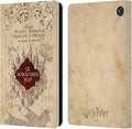 Head Case Designs Officially Licensed Harry Potter The Marauder's Map Prisoner of Azkaban II Leather Wallet Case Compatible with Amazon Fire 7 2022