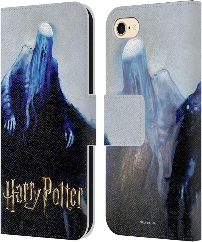 Head Case Designs Officially Licensed Harry Potter Dementor Prisoner of Azkaban II Leather Wallet Case Compatible with Apple iPhone 7/8 / SE 2020 & 2022