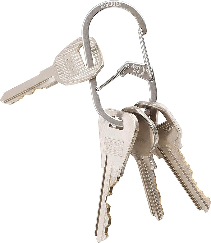 Nite IZE GS2-11-R6 G-Series Dual Chamber Carabiner, Stainless Steel