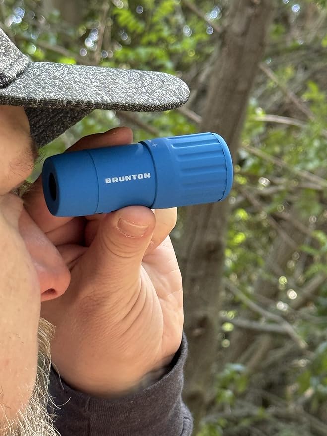 Brunton Echo Monocular 7x18 – Compact Lightweight Pocket Scope for Travel and Hiking – Blue