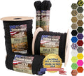 TOUGH-GRID 550 Paracord, Type III Mil-Spec Nylon Rope - 1000 Ft Black Tactical Survival Cord