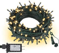 ASENEK Connectable Christmas String Lights 66FT 200 LED 8 Modes with Timer Decorative String Lights for Xmas Tree Patio Party Warm White