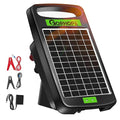 10 Miles Solar Powered Electric Fence Charger,Output 0.18J Electric Fence Charger,24-Hour Uninterrupted Protection Solar Fence Charger,Solar Fence Energizerr That can Work for 14 Days Without Sunlight