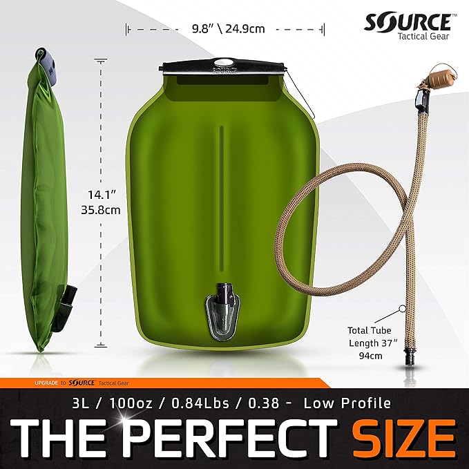 Source Tactical Gear 3L Widepac Low Profile Hydration Reservoir