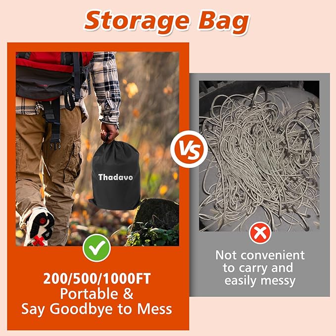 Paracord Reflective Rope 850Ib, 50/100/200/500/1000ft 4MM 11 Strand Strong Parachute Spool Cord, para Cord Lanyard for Clothsline, Hammock, Camping, Hiking and Survival, Orange 200FT
