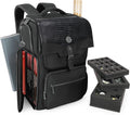 ENHANCE Collector's Edition DnD Backpack - RPG DM Bag for Dungeons and Dragons - DnD Bag fits 6-8 Books, 18" Laptop/DM Screen Slot, Miniature Foam Trays, Accessory Pockets, Map Strap (Dragon Black)