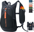 FIORETTO 10L Hiking Backpack for Women Men Mini Packable Backpack Lightweight Small Daypack for Camping Travel Outdoor, Black