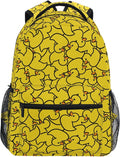 Wamika Yellow Ducks Backpack Farm Cartoon Animals School Backpacks Preschool Book Bag