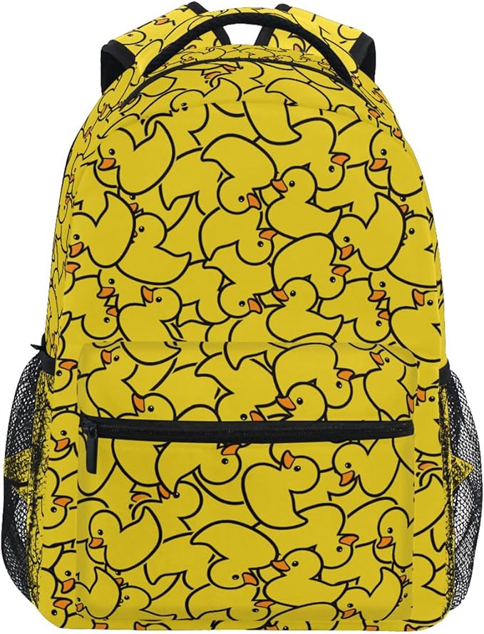 Wamika Yellow Ducks Backpack Farm Cartoon Animals School Backpacks Preschool Book Bag