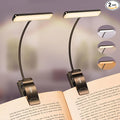 Gritin 2 Pack 19 LED Rechargeable Book Light for Reading in Bed with Memory Function-Eye Caring 3 Color Temperatures,Stepless Dimming Brightness,90 Hrs Runtime Clip on Light for Book Lovers