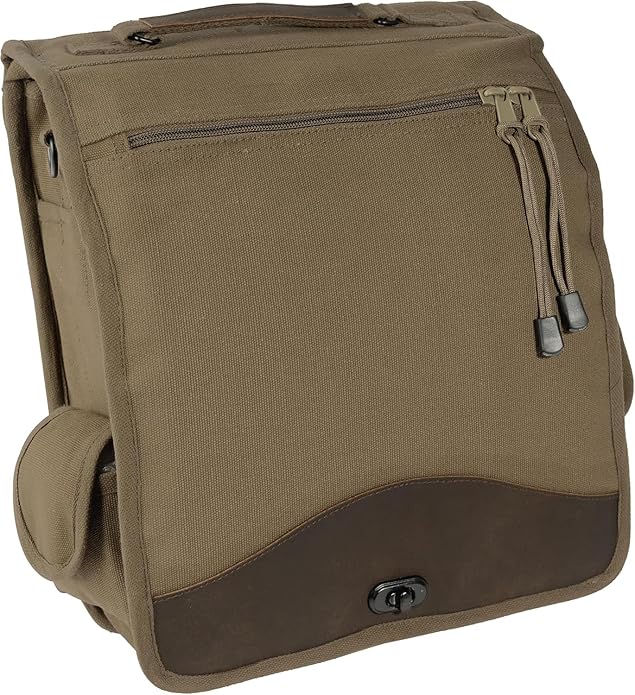 Canvas Haversack Map Case Shoulder Bag Rugged Crossbody Utility Storage