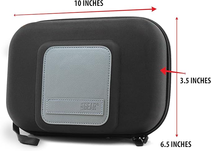 USA Gear Trail Camera Case - Hard Shell Case for Trail Cameras Compatible with GardePro A3, Moultrie, Bushnell, and More - Hunting Accessories, Water Resistant Exterior - Black
