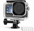 FitStill Waterproof Diving Case Only for DJI OSMO Action 6,196FT/60M Underwater Shell Anti-Scratch Invisible Dive Protective Cover Housing with 1/4 Adapter Mount Action6 Camera Accessory