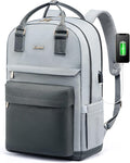 LOVEVOOK Laptop Backpack for Women Men, 17.3 Inch Laptop Bag with USB Port Fashion Waterproof Backpacks Teacher Nurse Stylish Travel Bags Vintage Daypacks Bookbag for College School Work