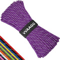 VVAAGG Reflective Paracord Rope 100FT, 7 Strand Nylon para Cord Lanyard Utility 550 Parachute Cord, 4mm Thin Tent Rope for Outdoor Camping Hiking